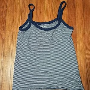 Blue/White Striped Tank Top